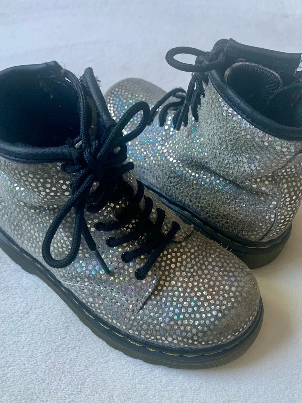 Dr. Martens Pascal Iridescent Toddler Boots Size 9